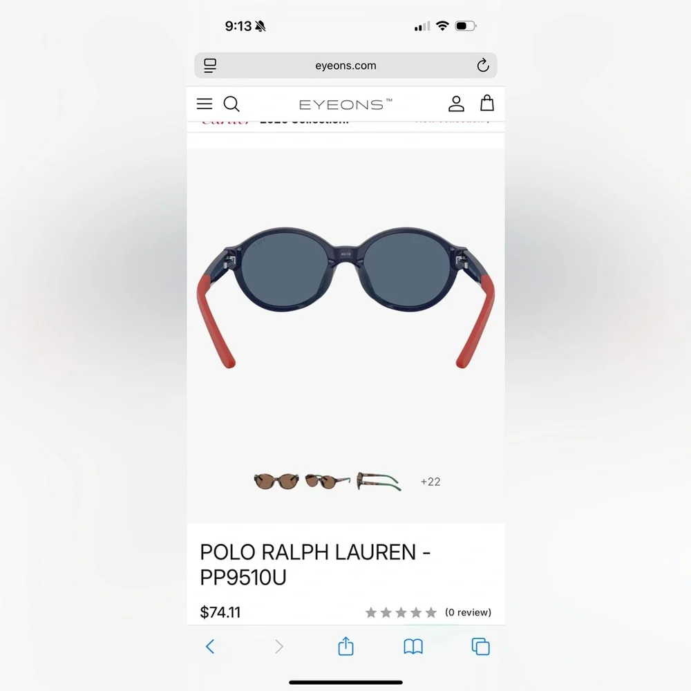 NIB - Kids Polo Ralph Lauren Sunglasses Model PP9510U